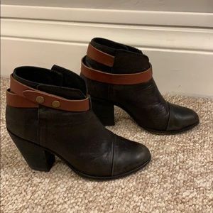 Steve Madden Rare Black Heeled Booties with Strap